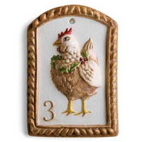 three french hens springerle cookie mold
