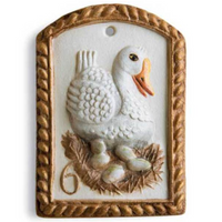 six geese a laying springerle cookie mold