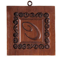letter c springerle cookie mold