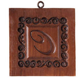 letter c springerle cookie mold