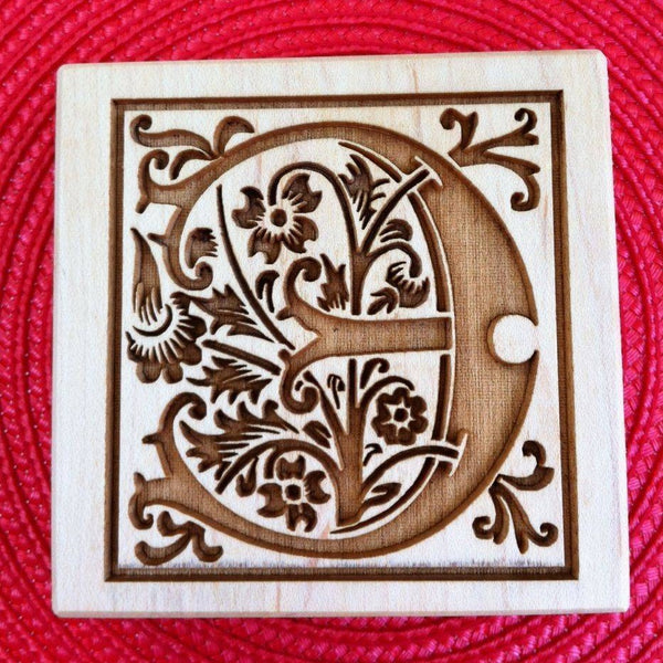 letter initial monogram e springerle emporium cookie mold