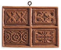 house on the hill marquetry springerle cookie mold