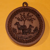 sheep in the meadow springerle cookie mold house on the hill M5690