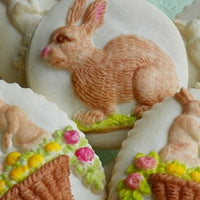 detail bunny springerle cookie mold house on the hill