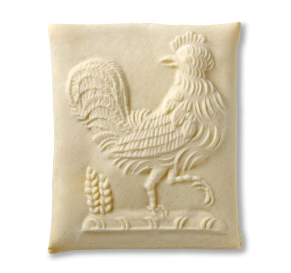 strutting rooster springerle cookie mold