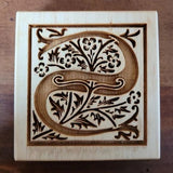 s monogram initial letter springerle cookie mold