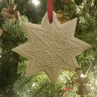 Eight Point Ornamental Star Springerle Cookie Mold