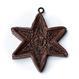 6 point star springerle cookie mold