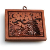starry christsmas tree springerle cookie mold house on the hill