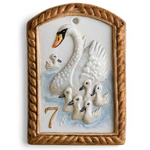 7 seven swans swimming springerle cookie mold